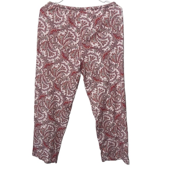 Lauren Ralph Lauren Floral Paisley Print Cotton 2 Piece Comfy Sleep Pajama Set - Picture 4 of 14